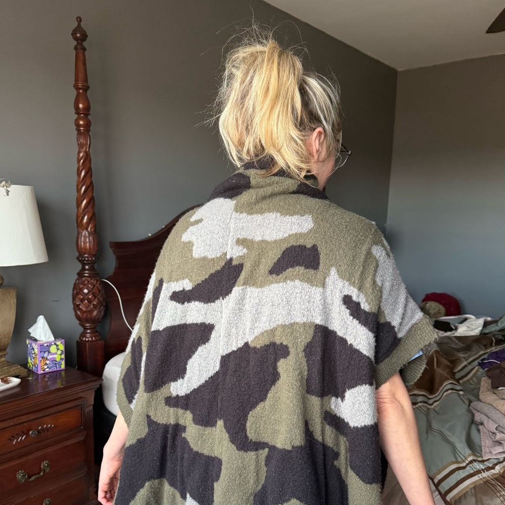 Anthropologie Camouflage Cape